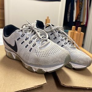 Grey nike shoes